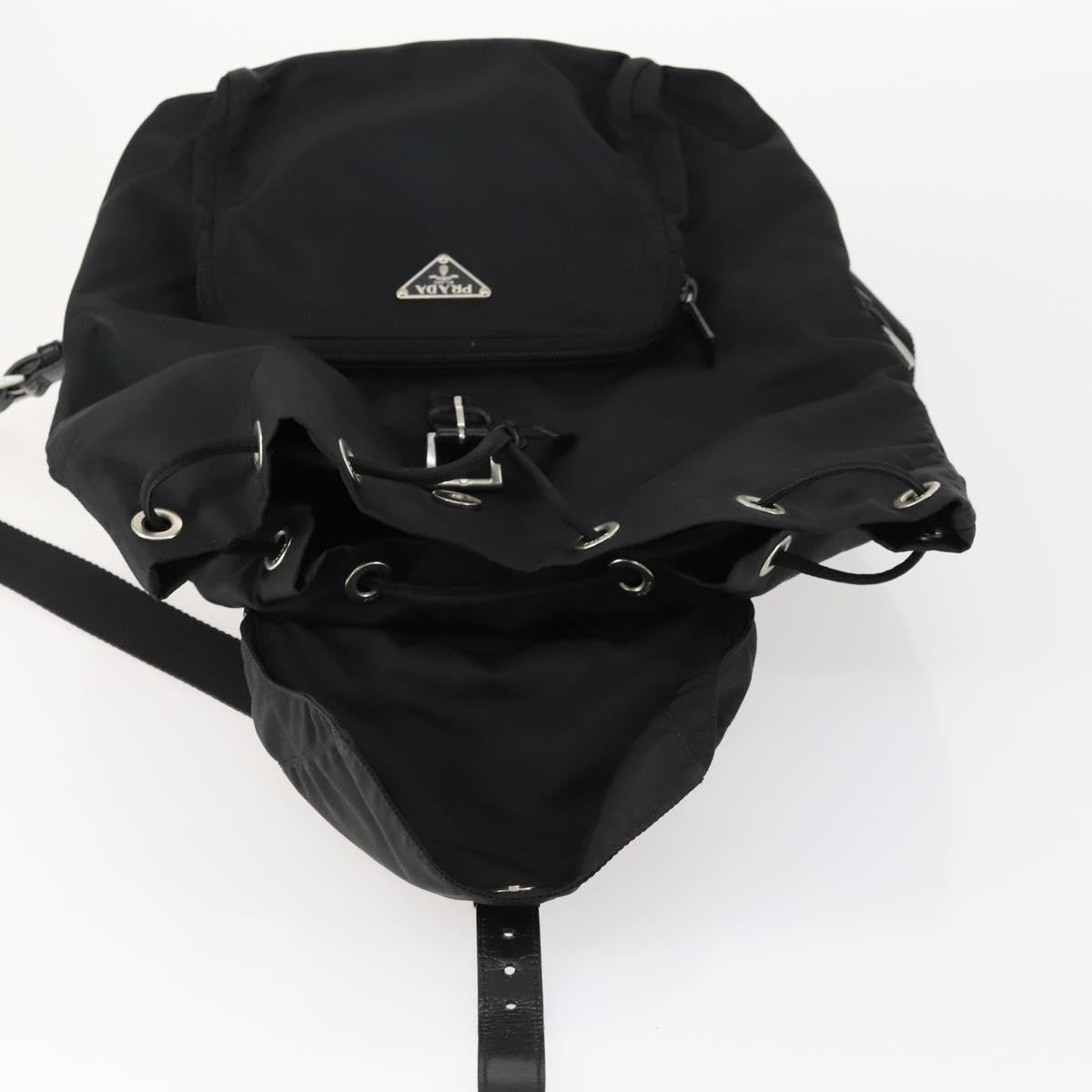 Prada Front Pocket Backpack Tessuto, BLACK, NYLON, Backpack