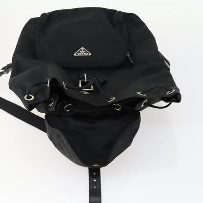 Prada Front Pocket Backpack Tessuto, BLACK, NYLON, Backpack