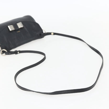 Chloe Lily Shoulder bag Leather, BLACK, LEATHER, Shoulder bag