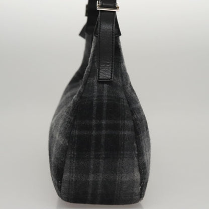 Salvatore Ferragamo Shoulder Bag Wool, GRAY, WOOL, Shoulder bag