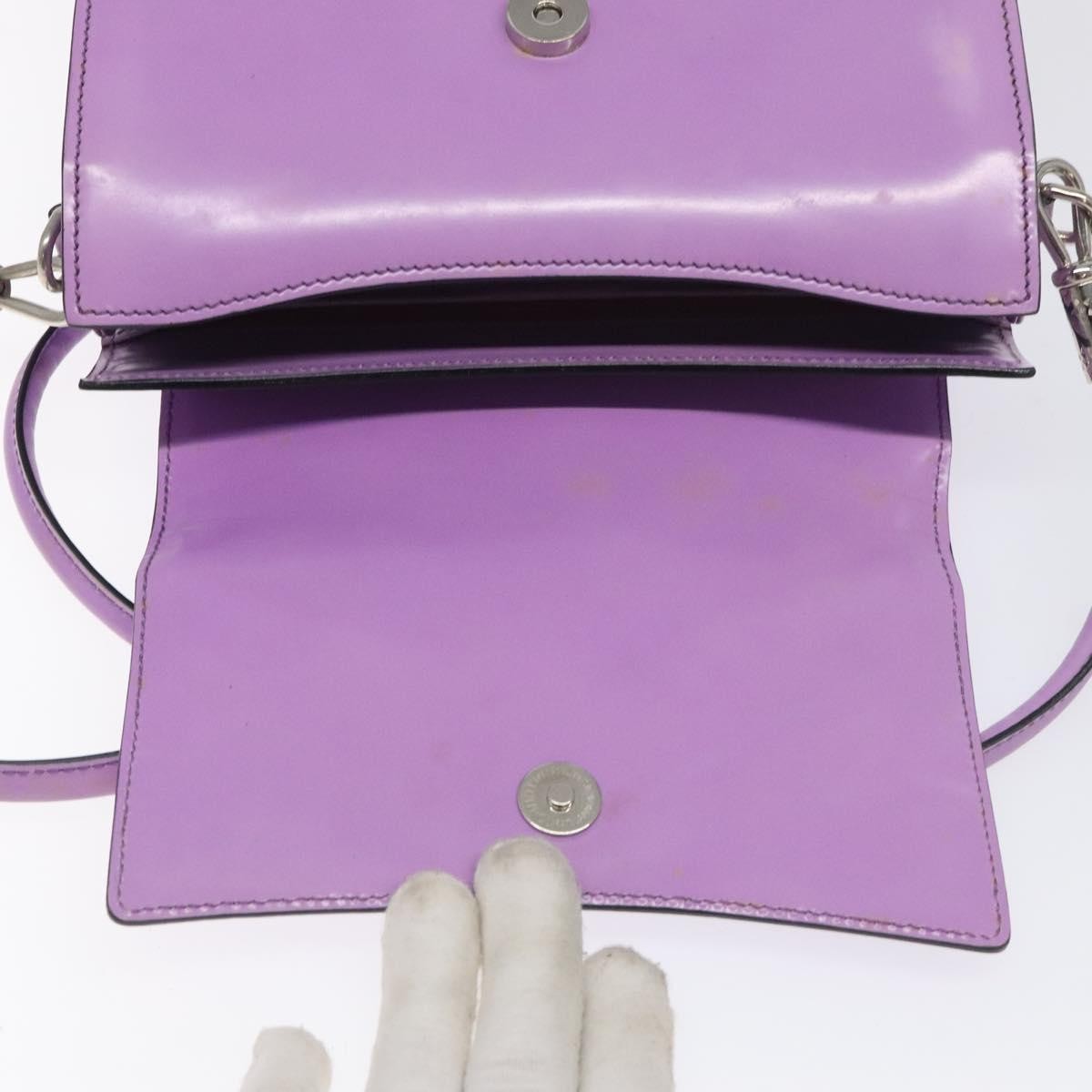 Celine Shoulder Bag Leather, PURPLE, LEATHER, Shoulder bag