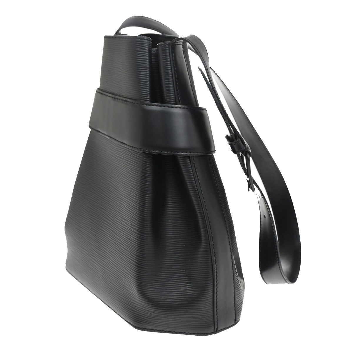 Louis Vuitton Vintage Sac d'Epaule Handbag Epi Leather, BLACK, LEATHER, Shoulder bag