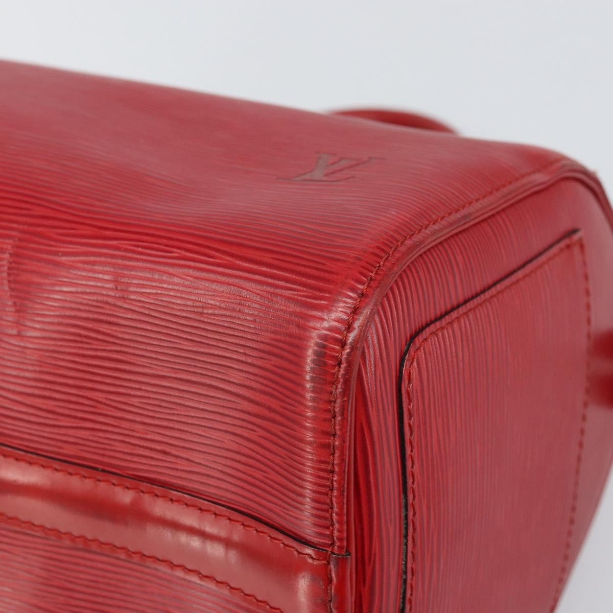 Louis Vuitton Speedy Handbag Epi Leather, RED, LEATHER, Handbag