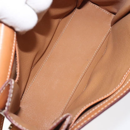Celine Vintage Macadam Shoulder Bag Canvas and Leather, Beige, Canvas, Shoulder Bag