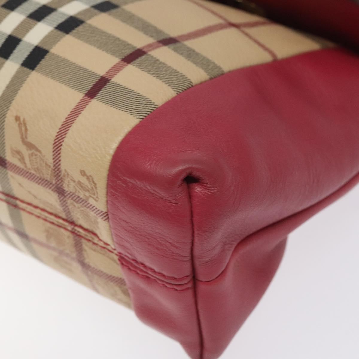 Burberry Flap Shoulder Bag Nova Check Coated Canvas, PINK, CANVAS, Shoulder bag