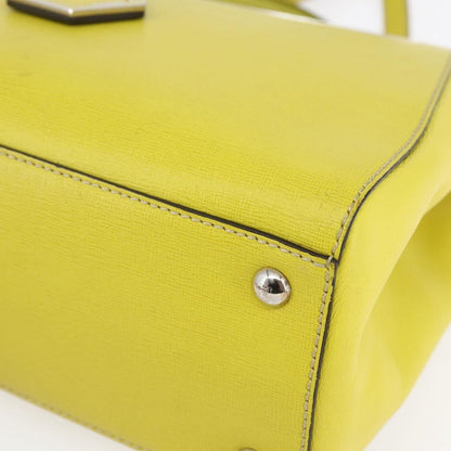 Fendi 2Jours Bag Leather, YELLOW, LEATHER, Handbag