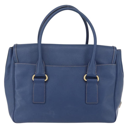 Prada Vintage Handbag Leather, BLUE, LEATHER, Handbag