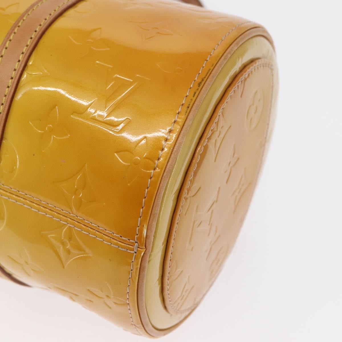 Louis Vuitton Bedford Handbag Monogram Vernis, YELLOW, PATENT_LEATHER, Handbag