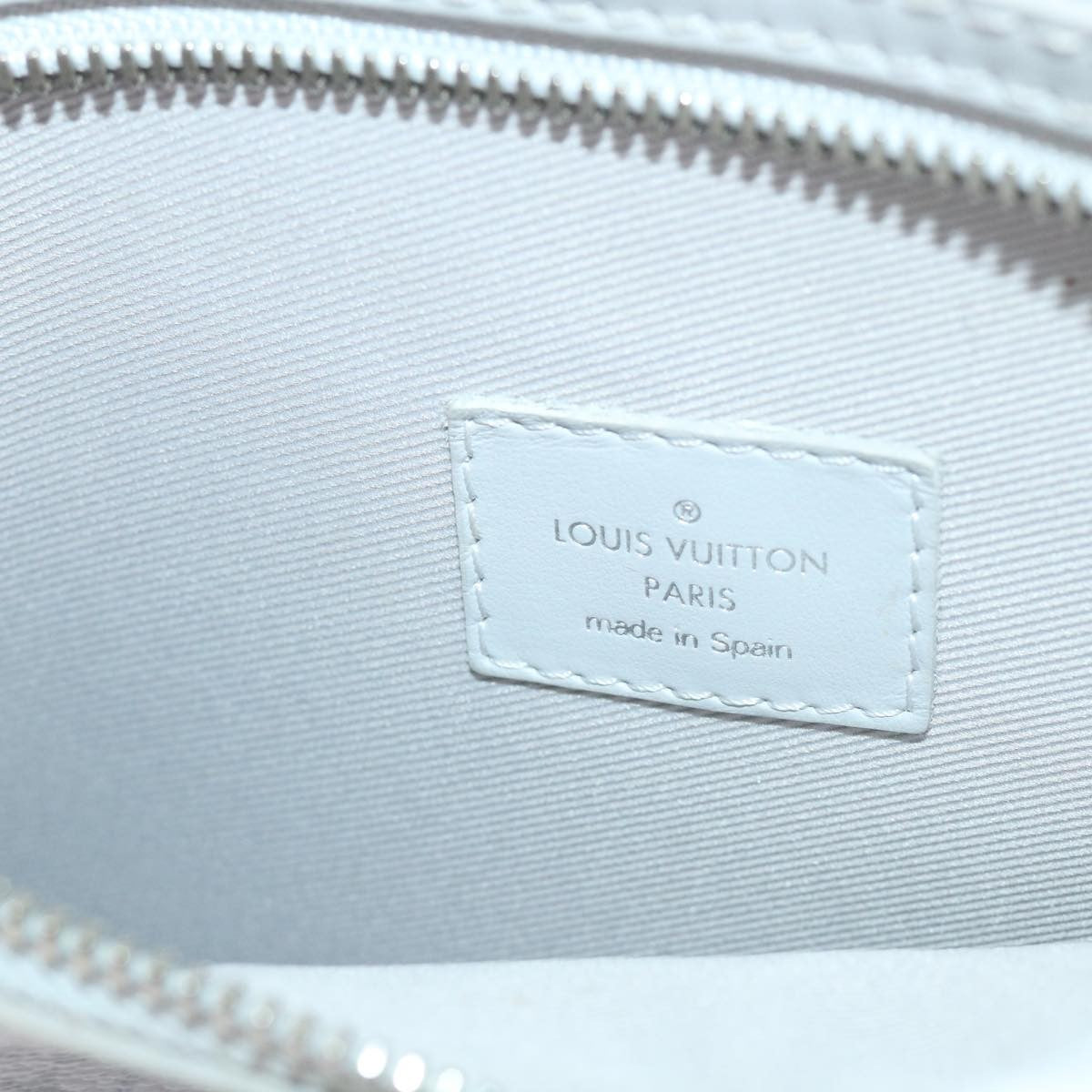 Louis Vuitton Double Flat Messenger Bag Limited Edition Logo Story Monogram Canvas and Denim, WHITE, CANVAS, Shoulder bag