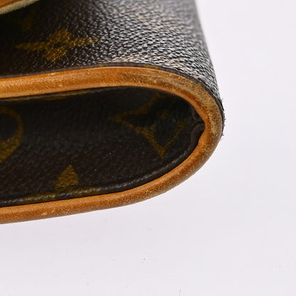 Louis Vuitton Twin Handbag Monogram Canvas, BROWN, CANVAS, Clutche & pouche