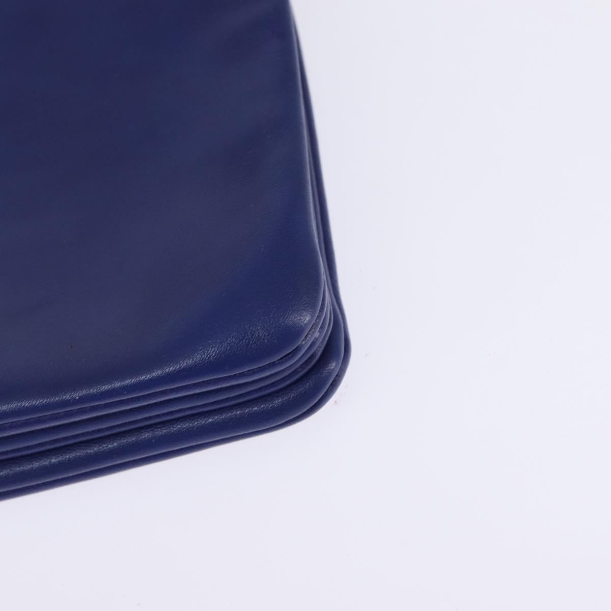 Celine Trio Crossbody Bag Leather, BLUE, LEATHER, Crossbody bag