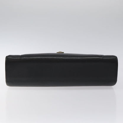 Burberry Convertible Briefcase Leather with London Check Coated Canvas, BLACK, LEATHER, Briefcase