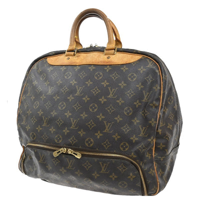 Louis Vuitton Evasion Travel Bag Monogram Canvas, BROWN, LEATHER, Travel bag