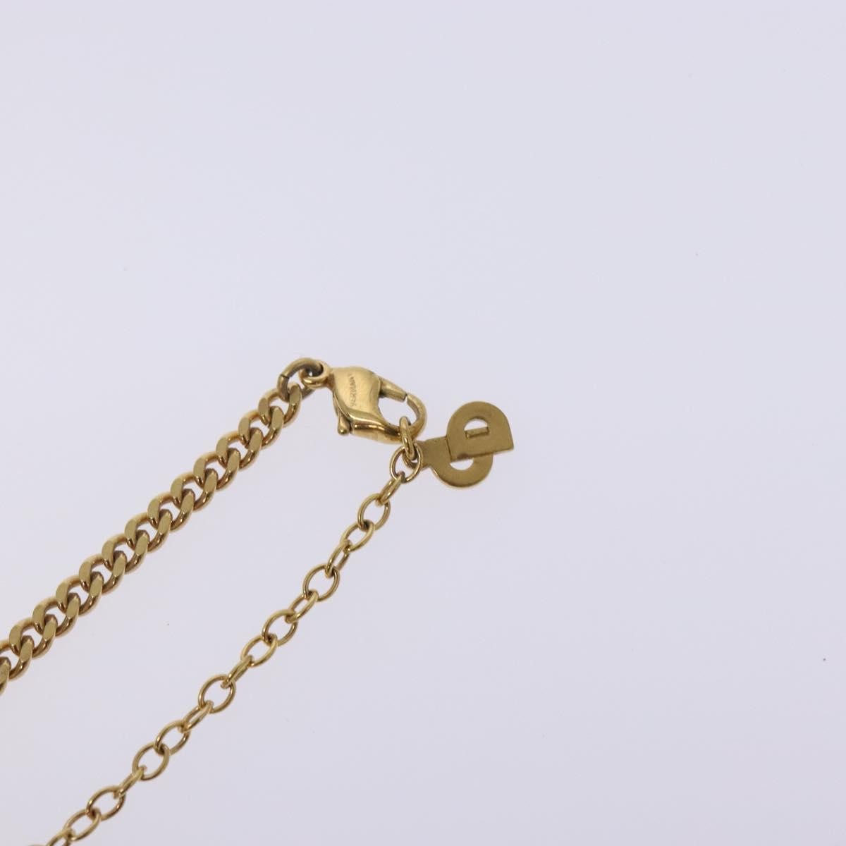Christian Dior CD Pendant Necklace Gold-plated, GOLD, METAL, Necklace
