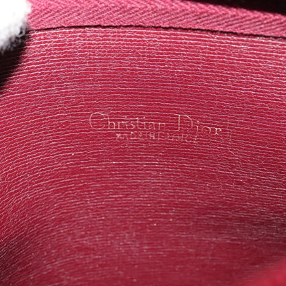 Christian Dior CD Shoulder bag Leather, BURGUNDY, LEATHER, Shoulder bag