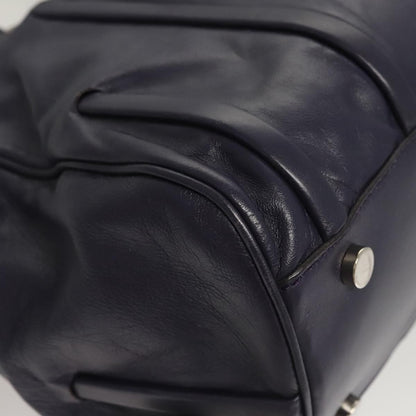 Celine Shoulder Bag Leather, PURPLE, LEATHER, Shoulder bag