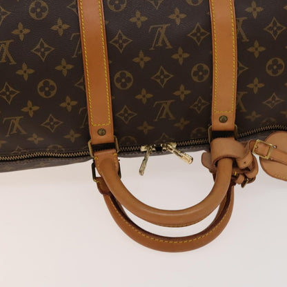 Louis Vuitton Keepall Bag Monogram Canvas, BROWN, CANVAS, Travel bag