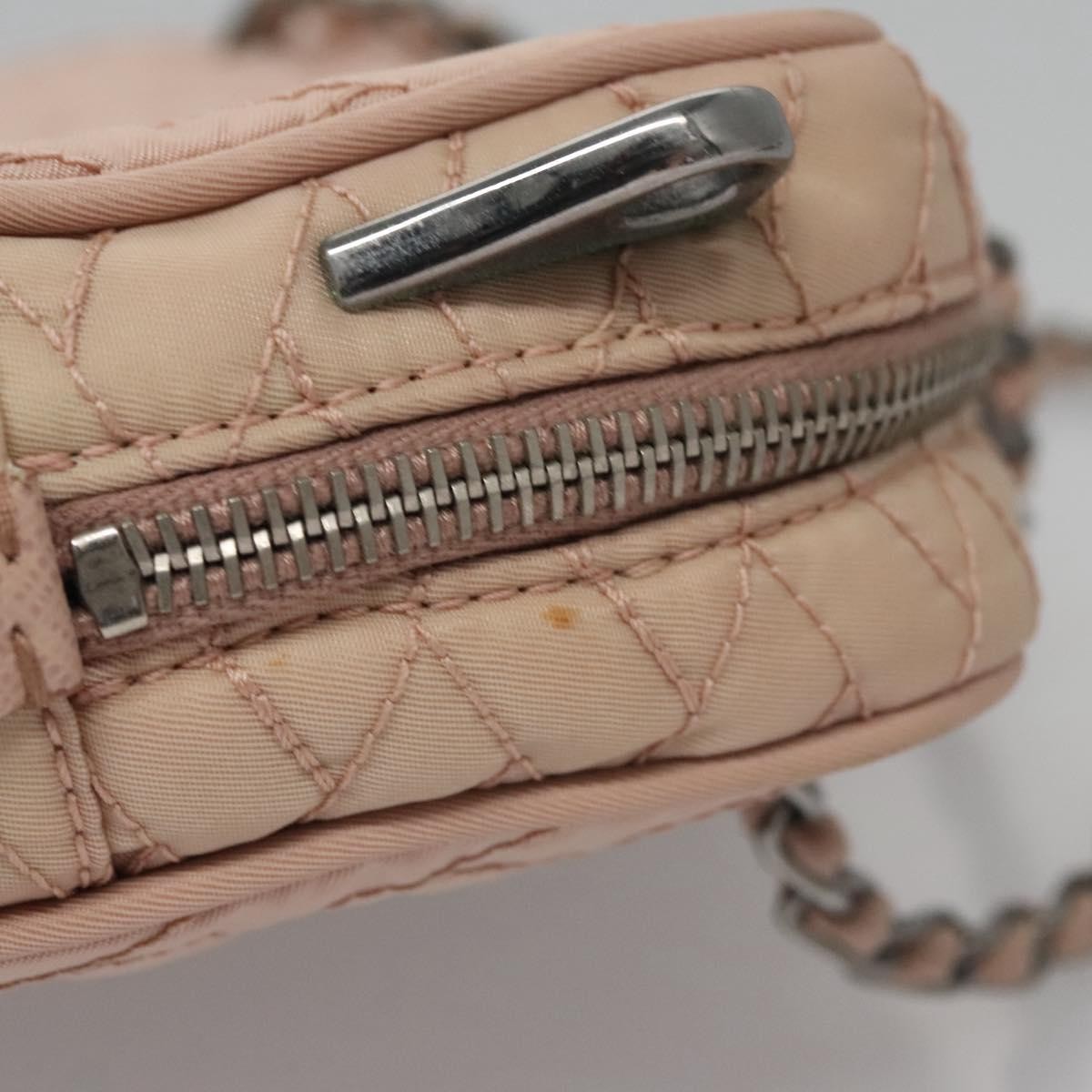 Prada Camera Bag Quilted Tessuto, PINK, NYLON, Crossbody bag