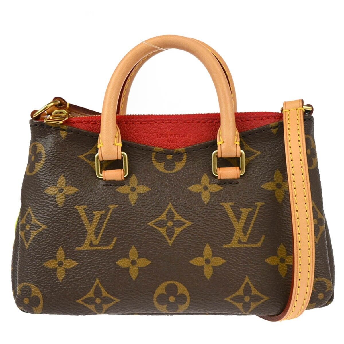 Louis Vuitton Pallas Tote Monogram Canvas with Leather, BROWN, CANVAS, Handbag