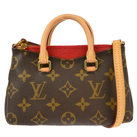Louis Vuitton Pallas Tote Monogram Canvas with Leather, BROWN, CANVAS, Handbag