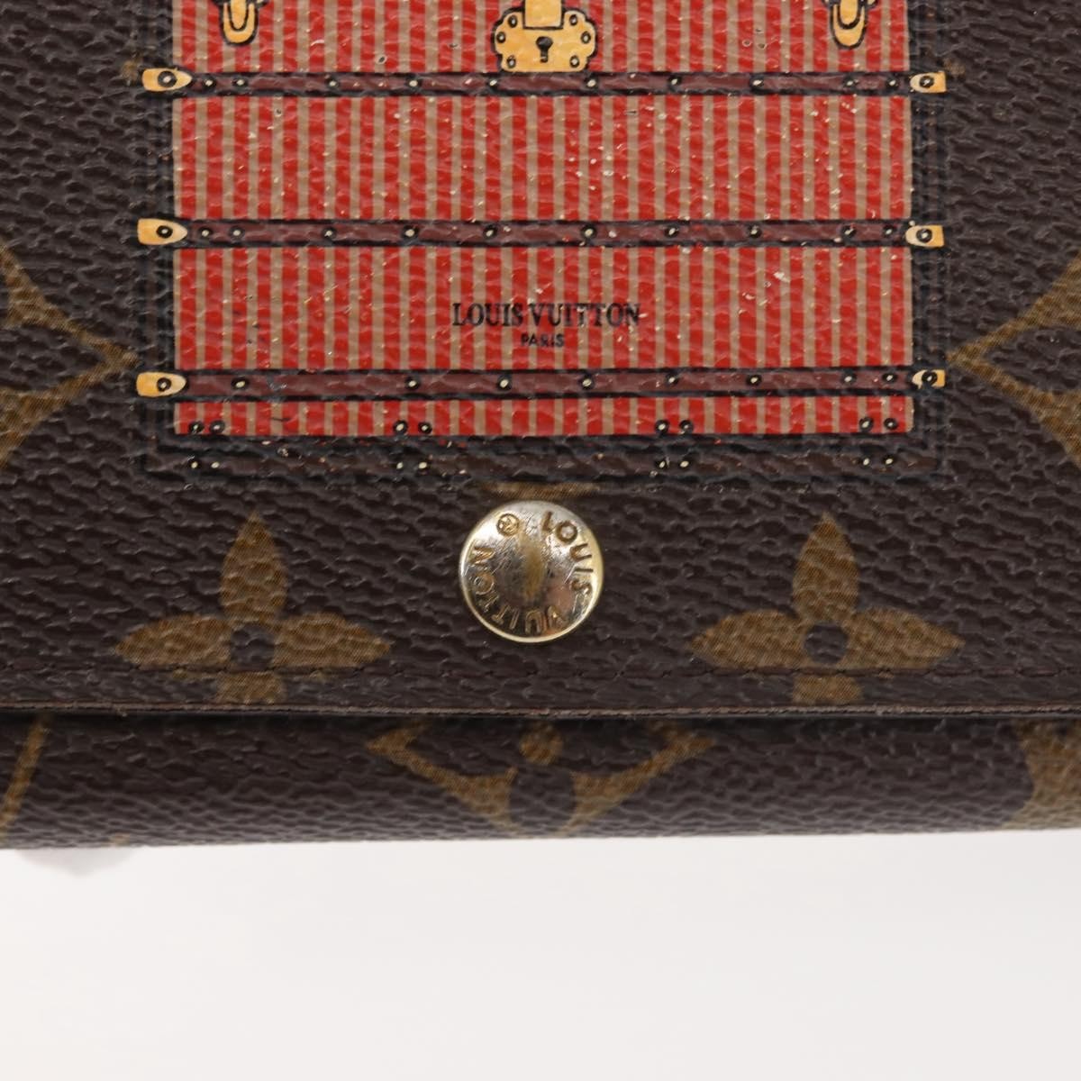 Louis Vuitton Vintage Sarah Wallet Monogram Canvas, BROWN, CANVAS, Wallets