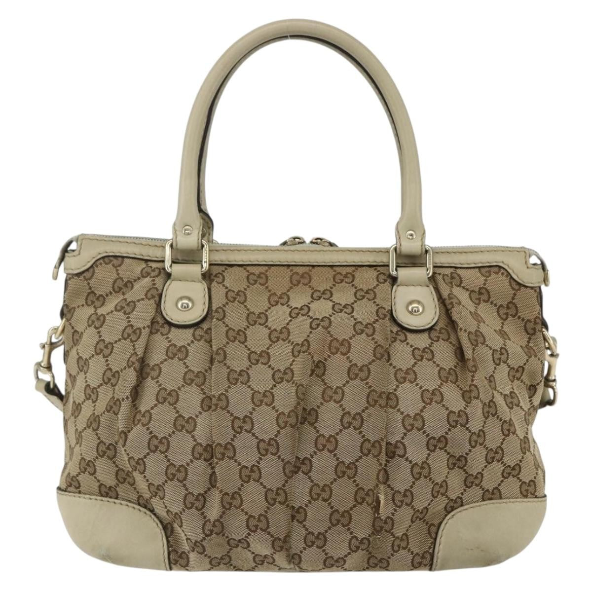 Gucci Sukey Top Handle Satchel GG Coated Canvas, BEIGE, CANVAS, Handbag