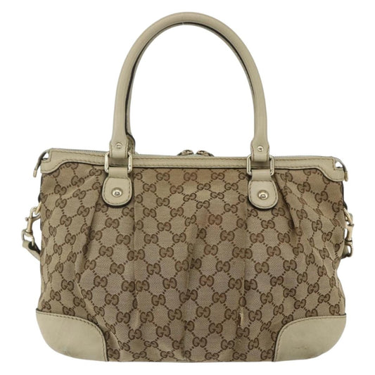 Gucci Sukey Top Handle Satchel GG Coated Canvas, BEIGE, CANVAS, Handbag