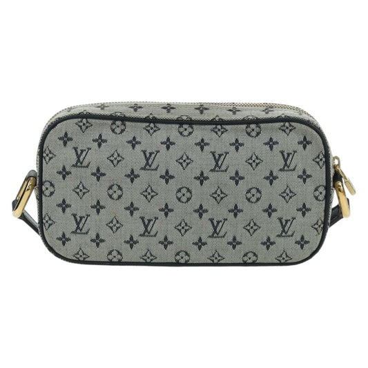 Louis Vuitton Juliette Crossbody Bag Mini Lin, BLUE, CANVAS, Shoulder bag