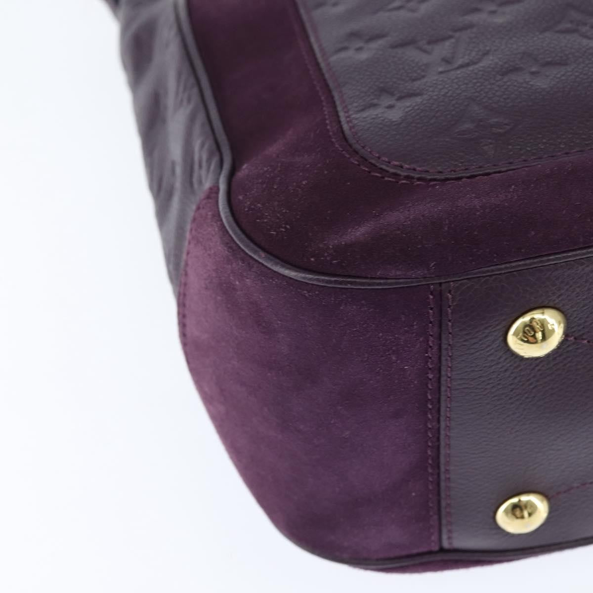 Louis Vuitton Audacieuse Handbag Monogram Empreinte Leather, PURPLE, LEATHER, Shoulder bag