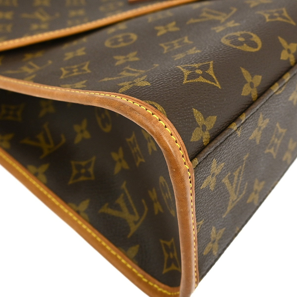 Louis Vuitton Beverly Briefcase Monogram Canvas, BROWN, CANVAS, Briefcase
