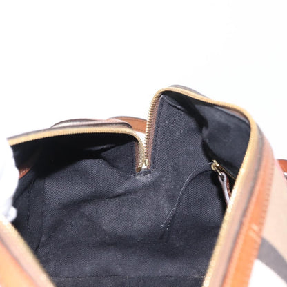 Burberry Alchester Convertible Satchel House Check Canvas, BEIGE, CANVAS, Travel bag