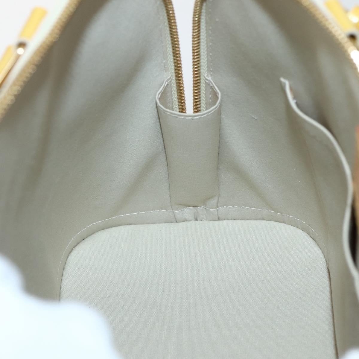 Louis Vuitton Alma Handbag Monogram Vernis, YELLOW, PATENT_LEATHER, Handbag