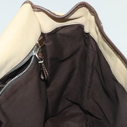 Prada Vintage Shoulder Bag Canvas, BEIGE, CANVAS, Shoulder bag