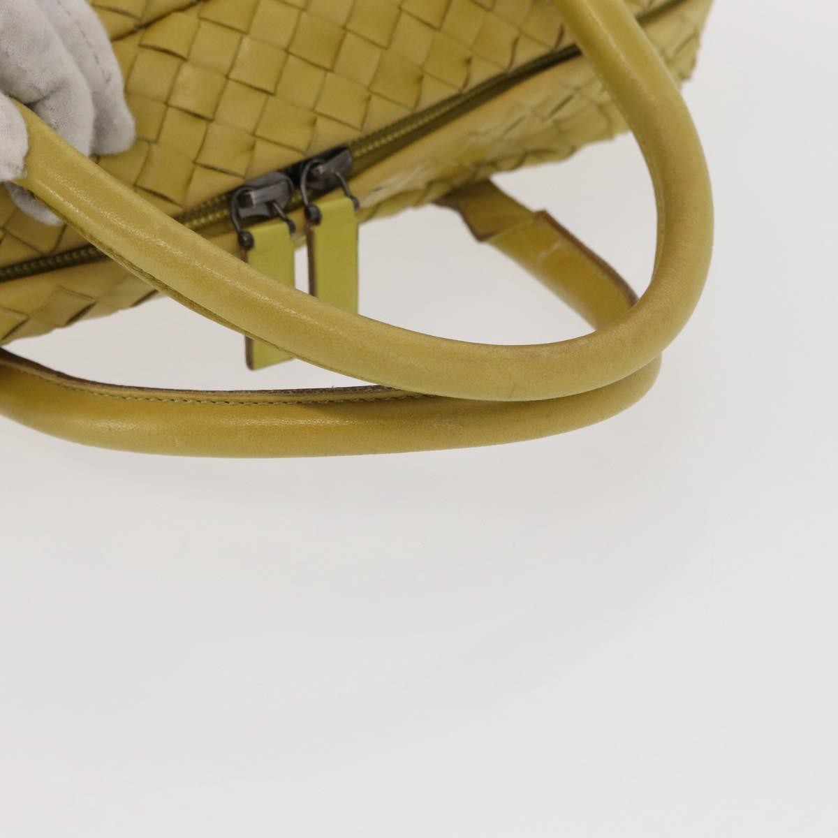 Bottega Veneta Vintage handbag Leather, YELLOW, LEATHER, Handbag