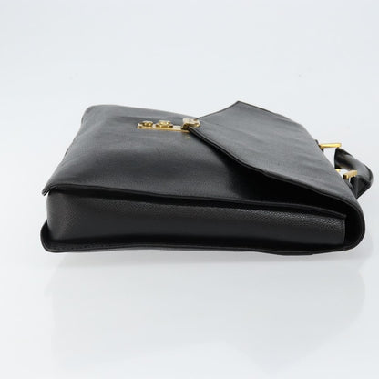 Chanel Vintage Lock Briefcase Caviar, Black, Leather, Briefcase