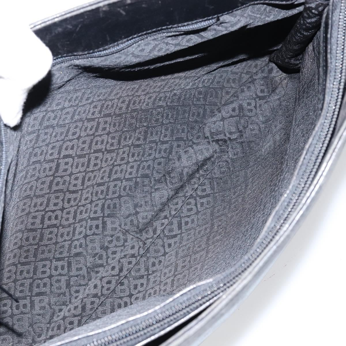 Bally Vintage Handbag Leather, BLACK, LEATHER, Handbag