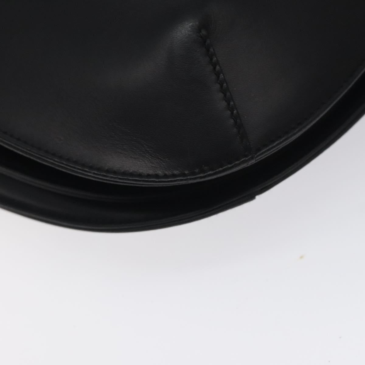 Salvatore Ferragamo Vintage Shoulder Bag Leather, BLACK, LEATHER, Shoulder bag