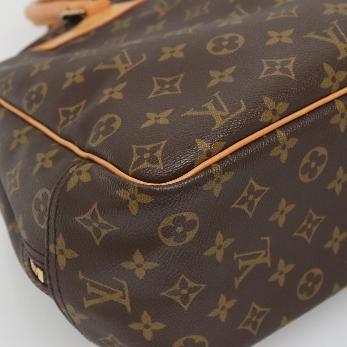 Louis Vuitton Deauville Handbag Monogram Canvas, BROWN, CANVAS, Handbag