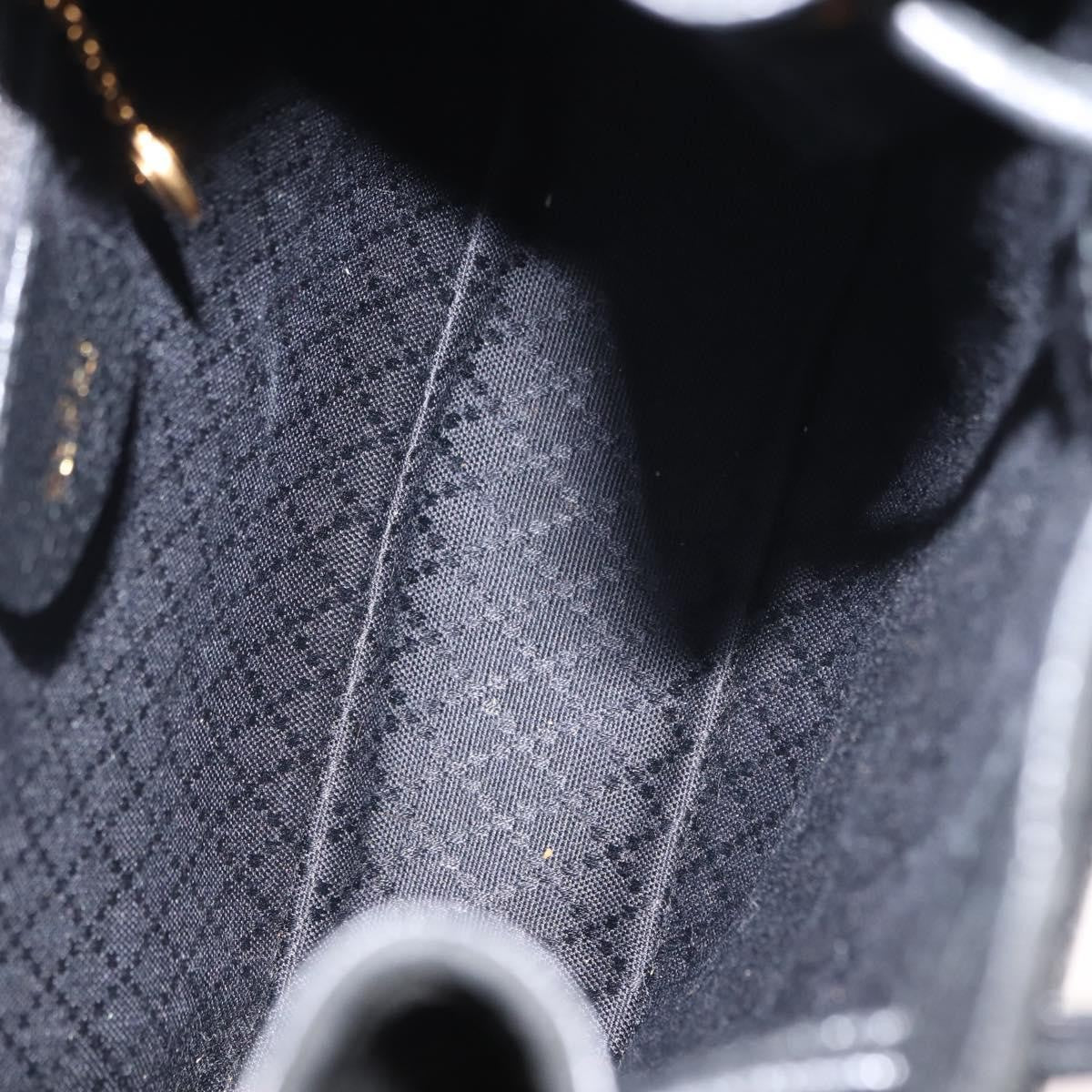 Gucci Vintage Bamboo Backpack Suede, BLACK, SUEDE, Backpack