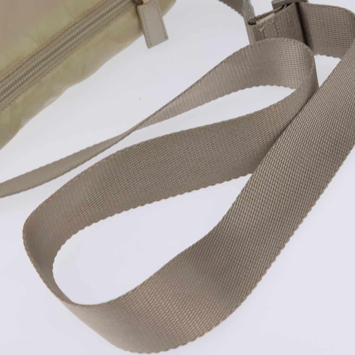 Prada Buckle Messenger Bag Tessuto, BEIGE, NYLON, Crossbody bag