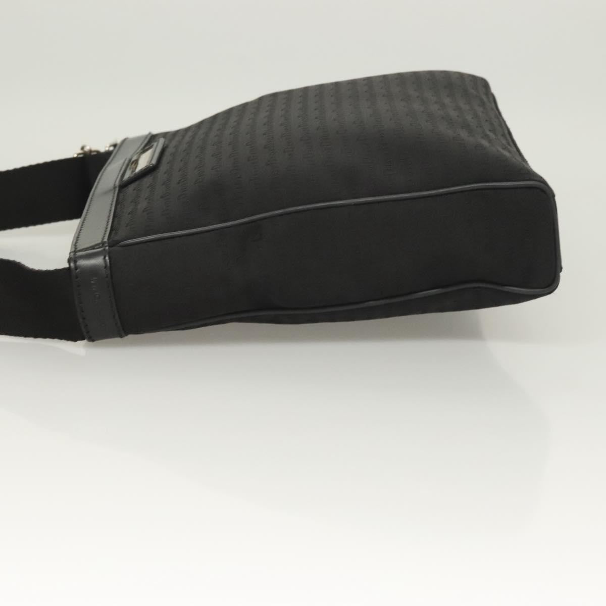 Christian Dior Vintage Zip Shoulder Bag Diorissimo Canvas, BLACK, CANVAS, Shoulder bag