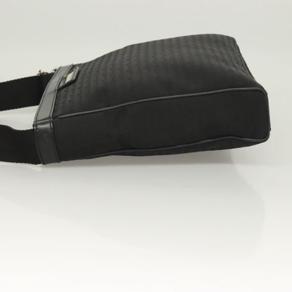 Christian Dior Vintage Zip Shoulder Bag Diorissimo Canvas, BLACK, CANVAS, Shoulder bag