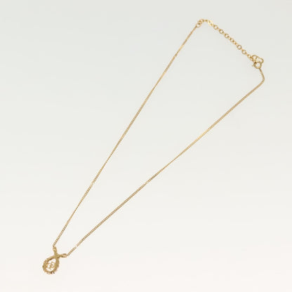 Christian Dior CD Pendant Necklace Gold-plated, GOLD, METAL, Necklace