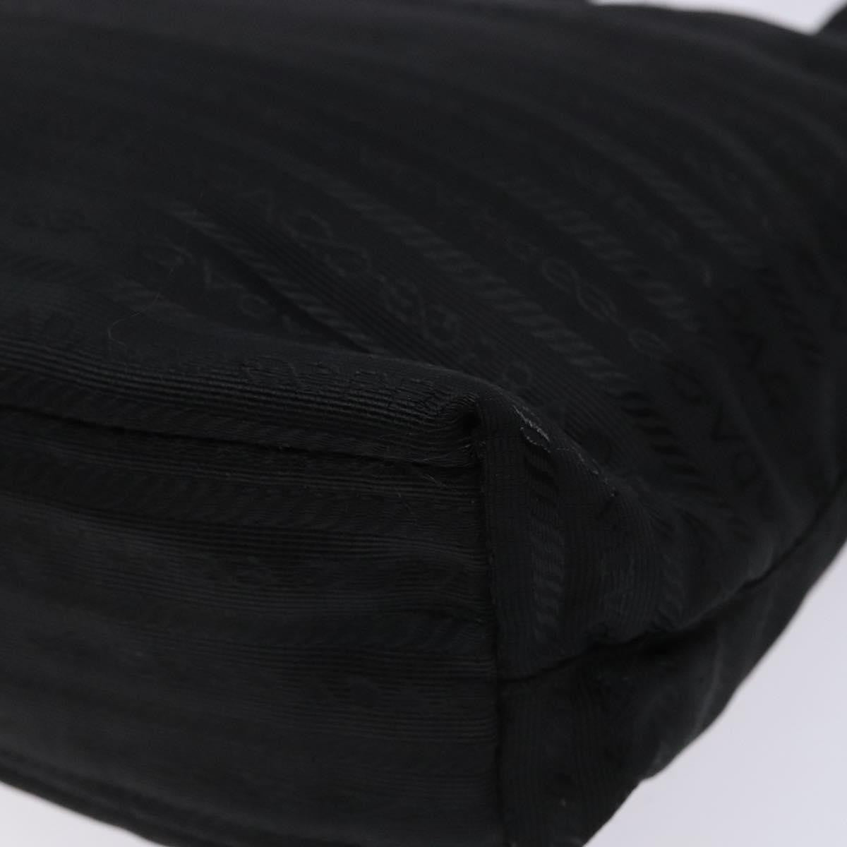 Prada Vintage Zip Handbag Tessuto, BLACK, NYLON, Handbag