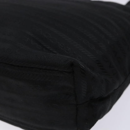Prada Vintage Zip Handbag Tessuto, BLACK, NYLON, Handbag