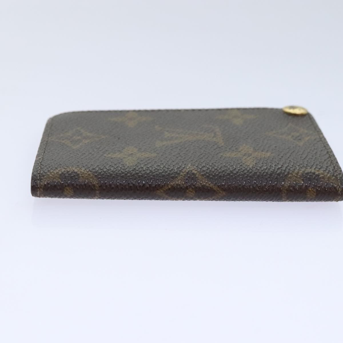 Louis Vuitton Porte Cartes Pression Card Case Monogram Canvas, BROWN, CANVAS, Card Holders