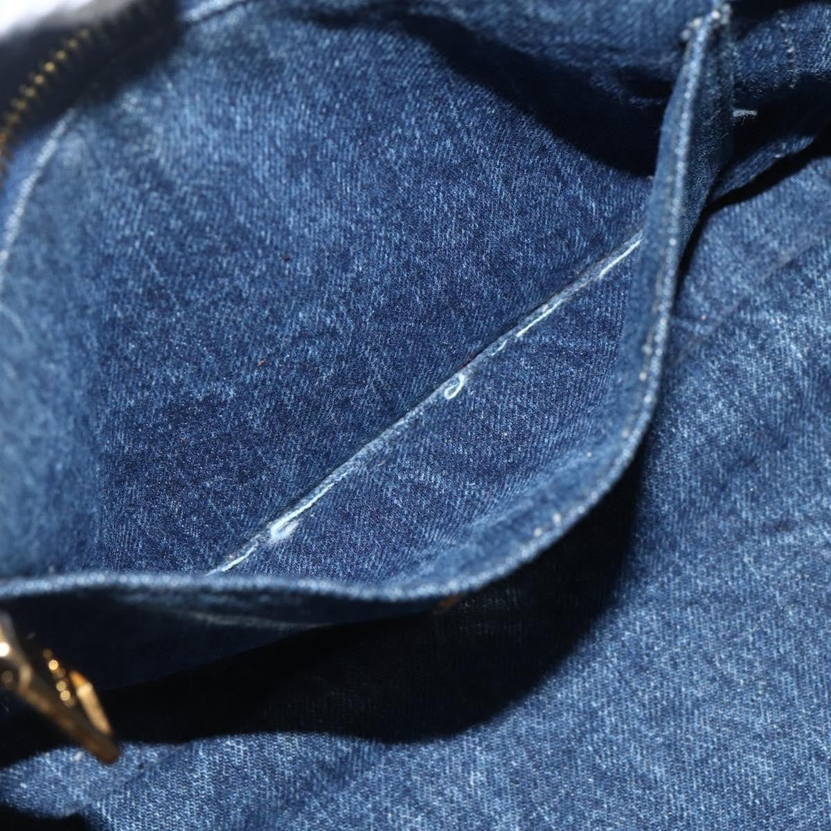 Prada Canapa Tote Denim, BLUE, CANVAS, Tote bag