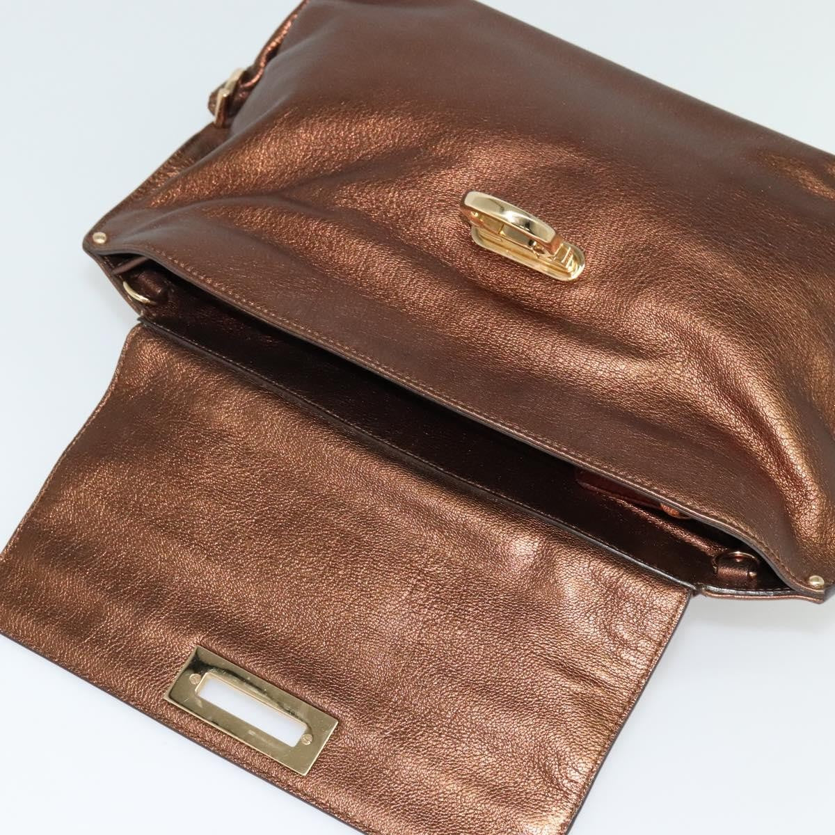 Salvatore Ferragamo Sofia Satchel Leather, GOLD, LEATHER, Handbag