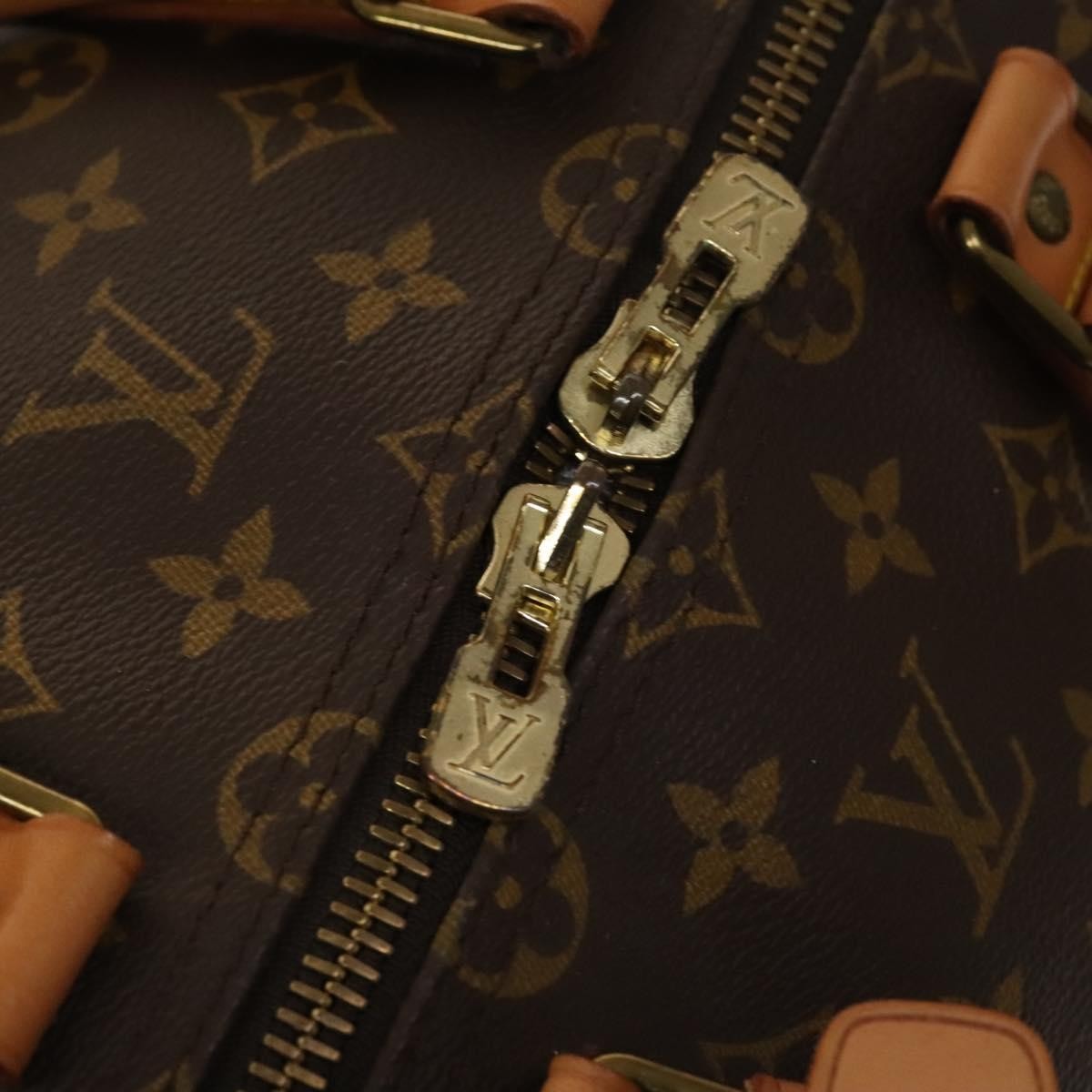 Louis Vuitton Keepall Bag Monogram Canvas, BROWN, CANVAS, Travel bag