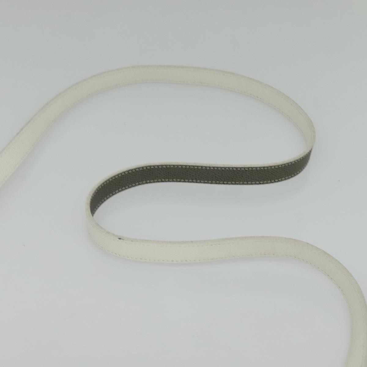 Christian Dior Vintage Honeycomb Flap Crossbody Bag Coated Canvas, WHITE, CANVAS, Crossbody bag